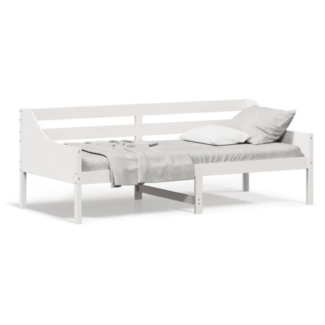vidaXL Slaapbank 100x200 cm massief grenenhout wit
