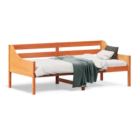 vidaXL Slaapbank zonder matras 90x190 cm massief grenenhout wasbruin