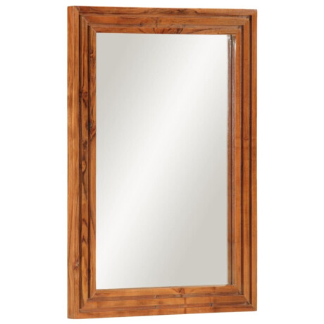 vidaXL Badkamerspiegel 50x70 cm massief acaciahout en glas