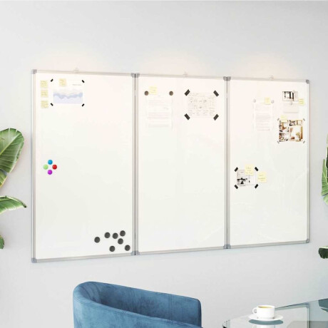 vidaXL Whiteboard magnetisch inklapbaar 150x100x1,7 cm aluminium