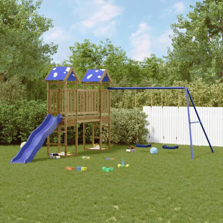 vidaXL Speelhuis geïmpregneerd grenenhout