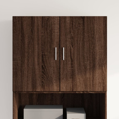 vidaXL Wandkast 80x42,5x64 cm bewerkt hout bruin eikenkleur
