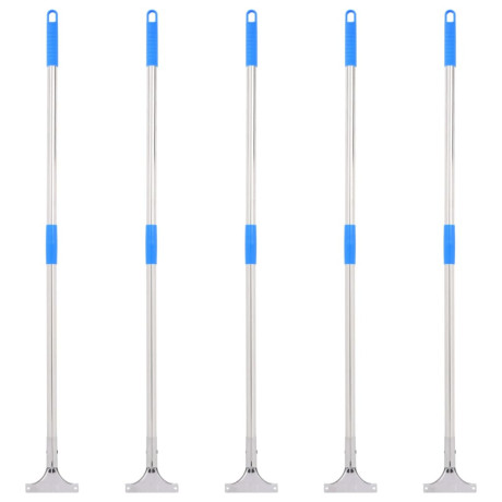 vidaXL Vloerwisserhandgrepen 5 st 119,5 cm staal en kunststof
