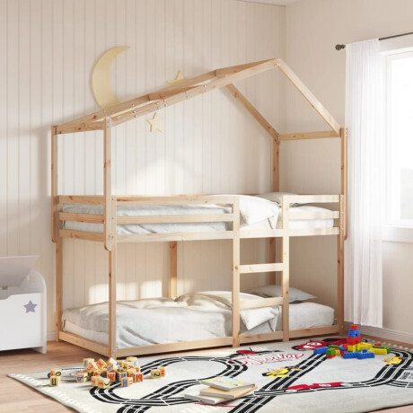 vidaXL Stapelbedframe zonder matras massief grenenhout 90x190 cm