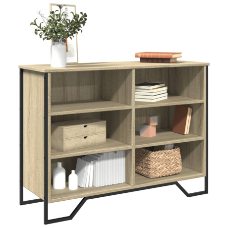 vidaXL Dressoir 101x35,5x74,5 cm bewerkt hout sonoma eikenkleurig