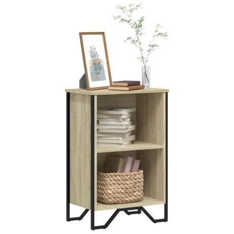 vidaXL Boekenkast 50x31x74,5 cm bewerkt hout sonoma eikenkleurig