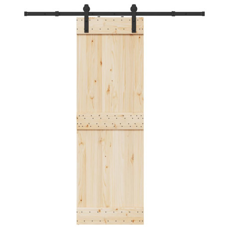 vidaXL Doos met onderdelen voor schuifdeur 183 cm staal zwart