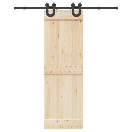 vidaXL Doos met onderdelen voor schuifdeur 183 cm staal zwart