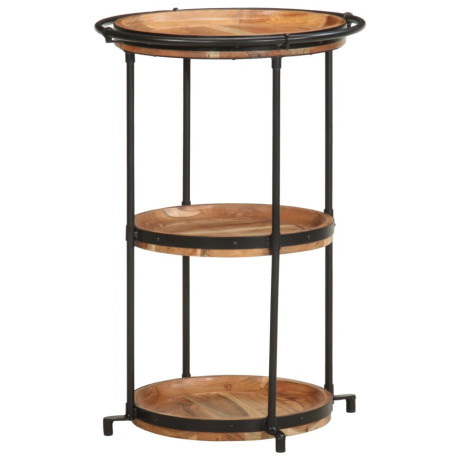 vidaXL Bijzettafel Ø55x83 cm massief acaciahout