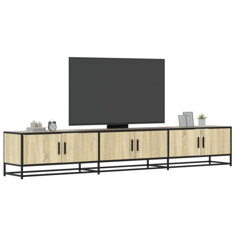 vidaXL Tv-meubel 240x35x41 cm bewerkt hout sonoma eikenkleurig