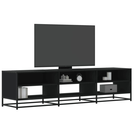 vidaXL Tv-meubel 180x40x46 cm bewerkt hout zwart