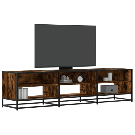 vidaXL Tv-meubel 180x40x46 cm bewerkt hout gerookt eikenkleurig