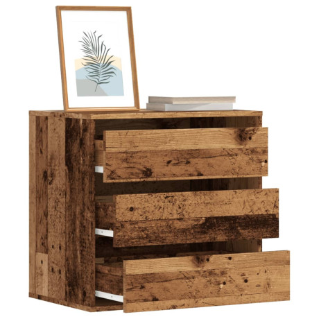 vidaXL Ladekast 60x41x58 cm bewerkt hout oud houtkleurig