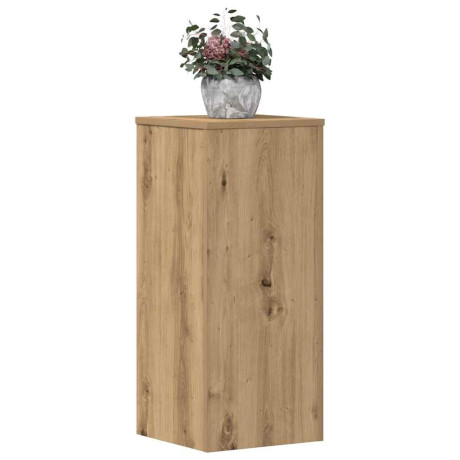 vidaXL Plantenstandaards 2 st 30x30x70 cm hout artisanaal eiken