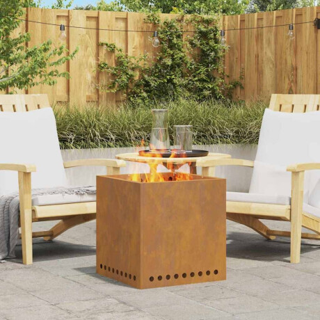 vidaXL Rookloze Vuurschaal Bruin 48 x 48 x 50 cm Staal