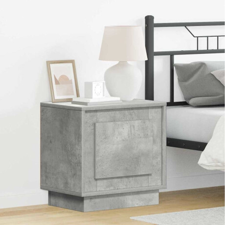 vidaXL Nachtkastje 2 pcs Beton Grijs 44 x 34,5 x 45 cm Bewerkt hout