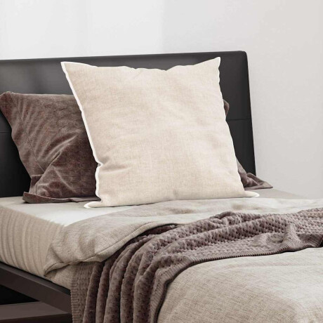 vidaXL Hoofdkussen met kussen Wit Katoen en Polyester