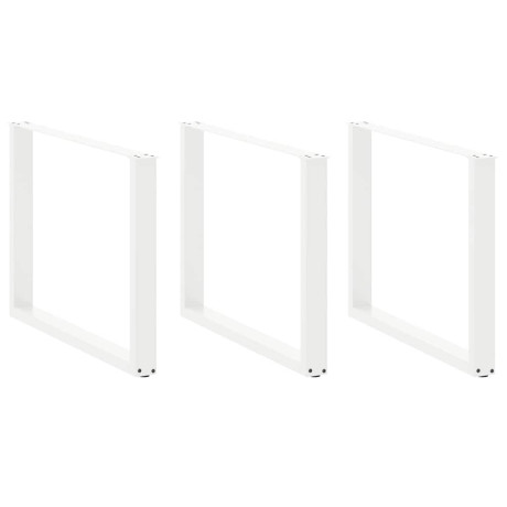 vidaXL Salontafelpoten 2 st U-vormig 100x(72-73) cm staal wit