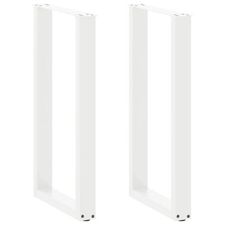 vidaXL Bartafelpoten 2 st U-vormig 50x(90-91)cm staal wit
