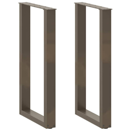 vidaXL Bartafelpoten 2 st U-vormig 50x(90-91) cm staal naturel
