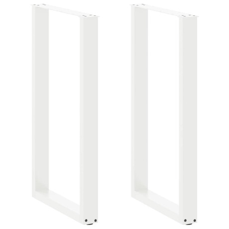 vidaXL Bartafelpoten 2 st U-vormig 60x(100-101) cm staal wit