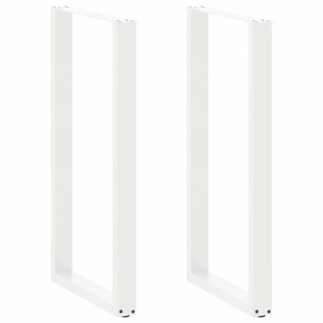 vidaXL Bartafelpoten 2 st U-vormig 60x(110-111) cm staal wit