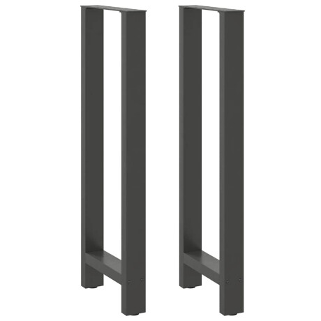 vidaXL Bartafelpoten 2 st 50x(110-111) cm staal antraciet