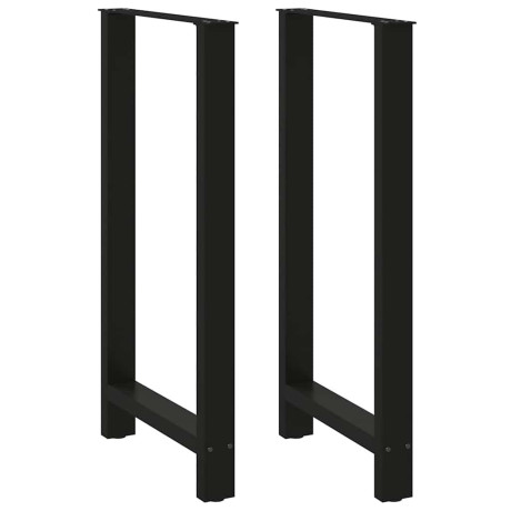 vidaXL Bartafelpoten 2 st 60x(110-111) cm staal zwart