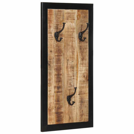 vidaXL Kapstok 40x2x80 cm massief ruw mangohout