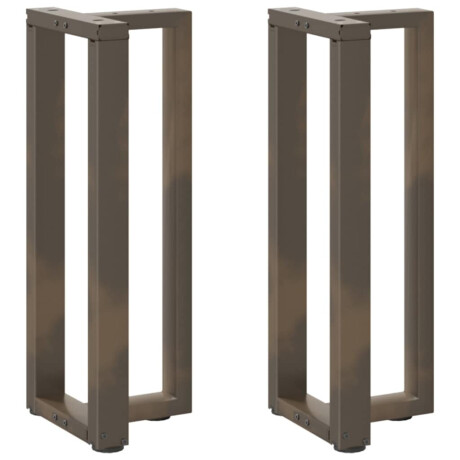 vidaXL Console tafelpoten 2 st T-vormig 38x25x(72-73)cm staal naturel