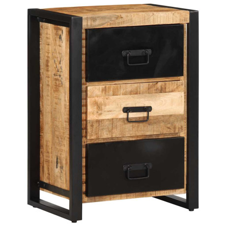 vidaXL Ladekast 50x35x70 cm massief ruw mangohout