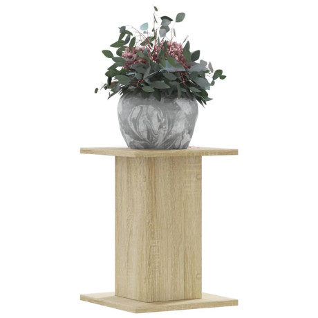 vidaXL Plantenstandaards 2 st 30x30x40 cm bewerkt hout sonoma eiken