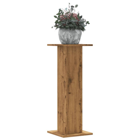 vidaXL Plantenstandaards 2 st 30x30x80 cm hout artisanaal eiken