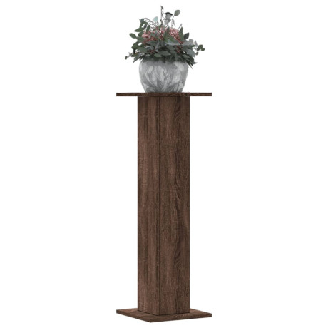 vidaXL Plantenstandaards 2 st 30x30x95 cm bewerkt hout bruin eiken