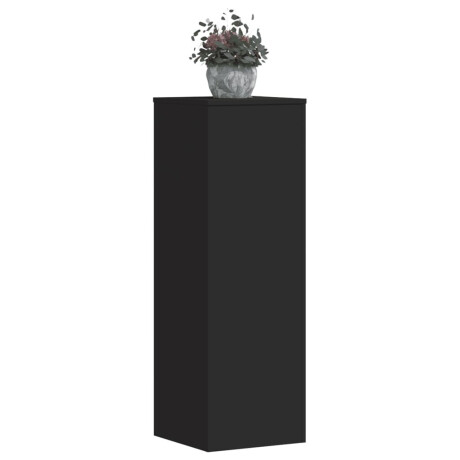 vidaXL Plantenstandaards 2 st 33x33x100 cm bewerkt hout zwart