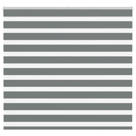 vidaXL Zebra rolgordijn 155x150 cm stofbreedte 150,9 cm donkergrijs