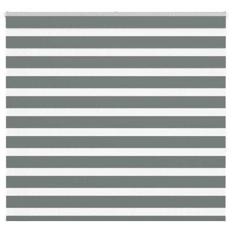 vidaXL Zebra rolgordijn 165x150 cm stofbreedte 160,9 cm donkergrijs
