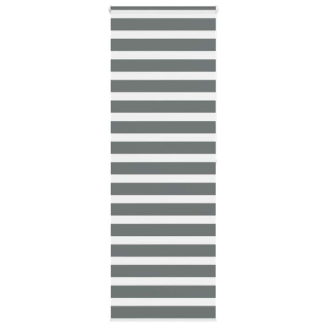 vidaXL Zebra rolgordijn 80x200 cm stofbreedte 75,9 cm donkergrijs