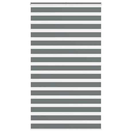 vidaXL Zebra rolgordijn 120x200 cm stofbreedte 115,9 cm donkergrijs