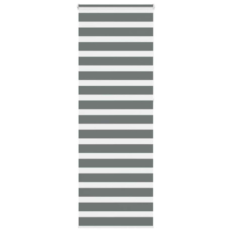 vidaXL Zebra rolgordijn 80x230 cm stofbreedte 75,9 cm donkergrijs