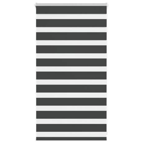 vidaXL Zebra rolgordijn 75x100 cm stofbreedte 70,9 cm zwart