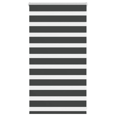 vidaXL Zebra rolgordijn 85x100 cm stofbreedte 80,9 cm zwart