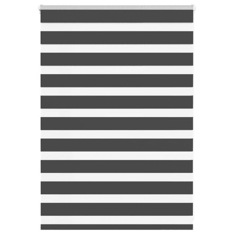 vidaXL Zebra rolgordijn 105x100 cm stofbreedte 100,9 cm zwart