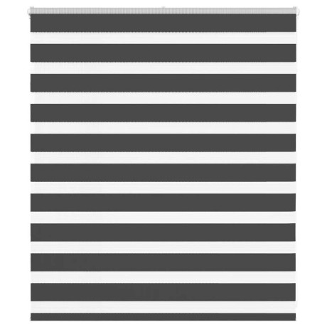 vidaXL Zebra rolgordijn 135x100 cm stofbreedte 130,9 cm zwart