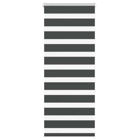 vidaXL Zebra rolgordijn 55x150 cm stofbreedte 50,9 cm zwart