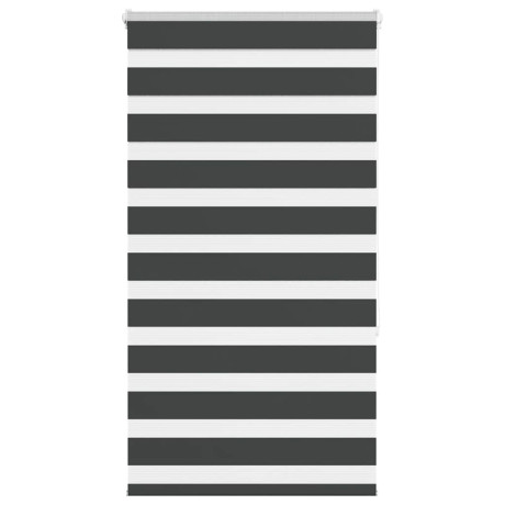 vidaXL Zebra rolgordijn 90x150 cm stofbreedte 85,9 cm zwart