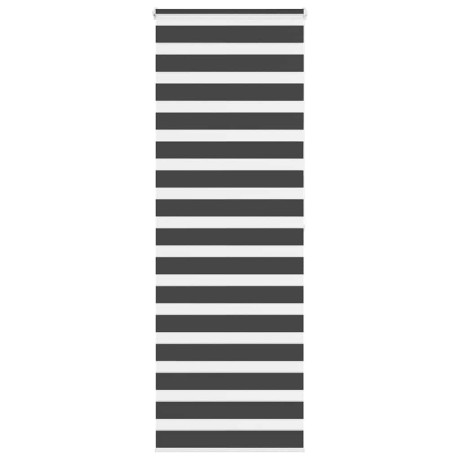 vidaXL Zebra rolgordijn 90x200 cm stofbreedte 85,9 cm zwart