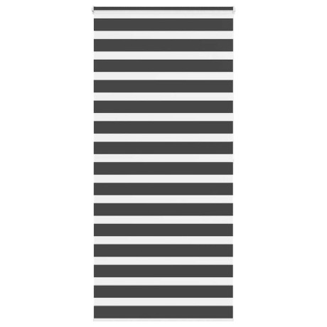 vidaXL Zebra rolgordijn 95x200 cm stofbreedte 90,9 cm zwart