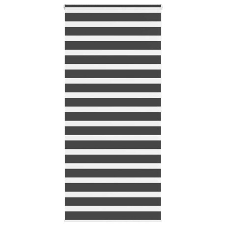 vidaXL Zebra rolgordijn 95x200 cm stofbreedte 90,9 cm zwart