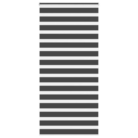 vidaXL Zebra rolgordijn 105x200 cm stofbreedte 100,9 cm zwart